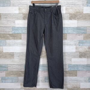 English Laundry Walker Pants Gray Patterned 5 Pocket Slim Leg Casual Mens 32x32
